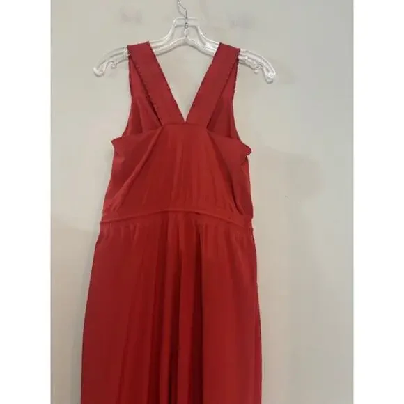 Athleta Savannah Jumpsuit Jumper Romper Tie Waist V Neck Wide Leg Size 2